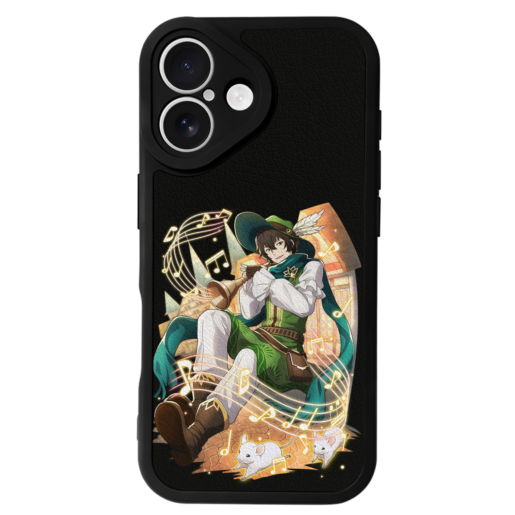 （画像用） 文豪ストレイドッグス Bungo Stray Dogs 【iPhone 16シリーズ対応】シリコンスマホケース（レザー調） 材質：シリコン